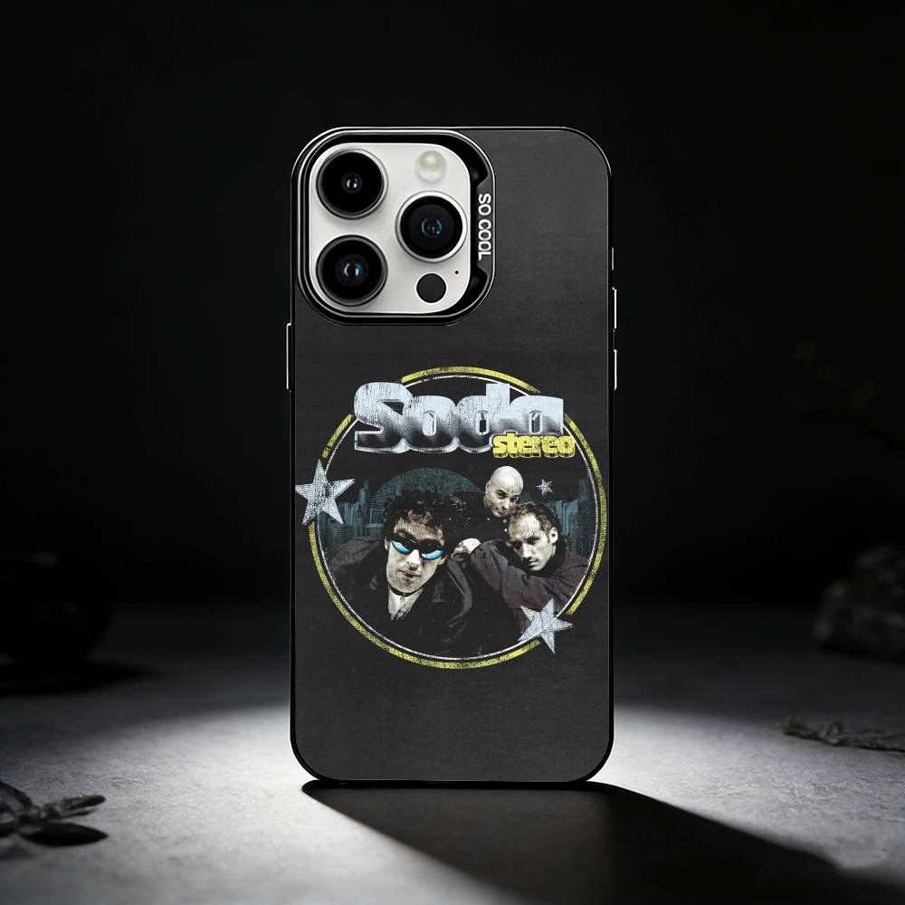 

Rock Band S-Soda S-Stereo Phone Case For iPhone 17,16,15,14,13,12,11 Plus,Pro Max,XS,Colored silver phone case iPhone15plus