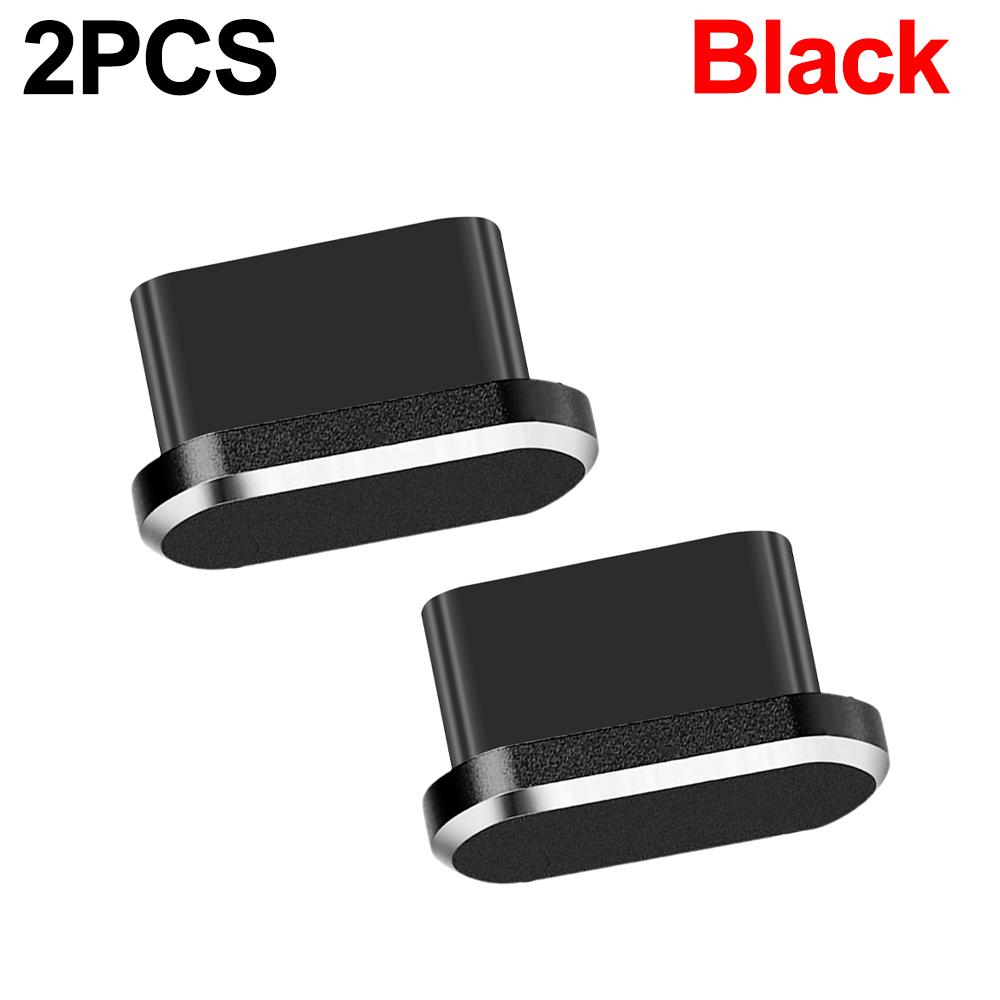 2PCS Metal Phone Dust Plugs USB C Type-C Charging Port Protectors Cap for IPhone 16 15 ProMax Mi Universal Anti-dust Dustplugs