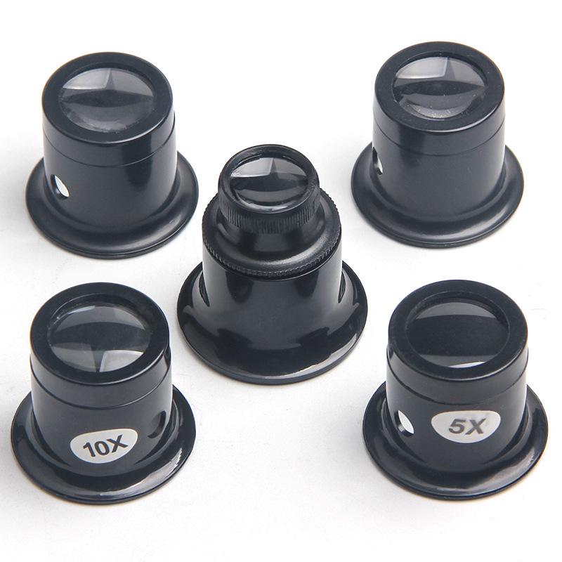 Eye Clip Magnifier Glass Lens: 3/5/10/15/20X Watch Repair Tool