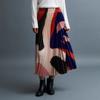 Pleat Me Accordion Art Print Pleated Skirt Ppskf024001