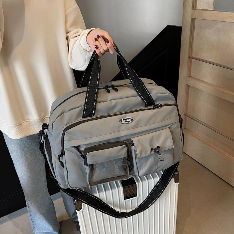 Short distance Travel Bag  Large Capacity Hand Held Crossbody Bag   Casual Boarding Bag for Men and Women  Collapsible Suitcase Travel Storage Bag