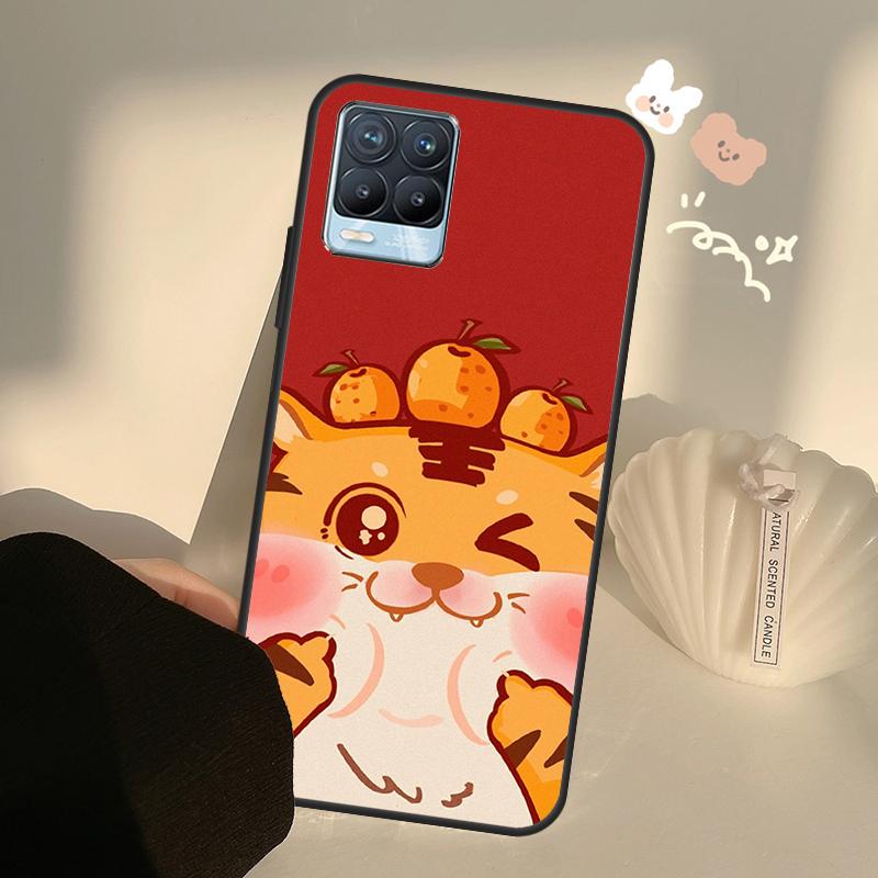

Забавный мультяшный тигр для OnePlus 10 Pro 9 Pro 8T Nord2 9R чехол для Realme GT 2 Pro 7 8 GT Neo2 9i 8i C21 Coque OnePlus 8Pro