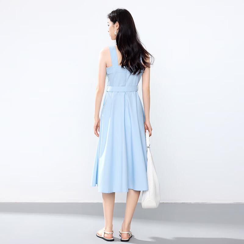 JOY SPEAKER Summer Casual Suspender Mid-length Dress AQY63333