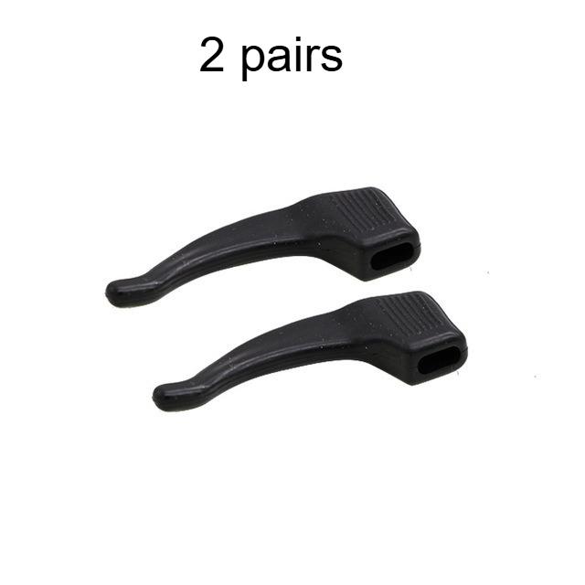 

2/5pairs Clear and black straps, stylish eyeglass frame with nose pads and arm clips for safety and comfort, Eyeglass Holder