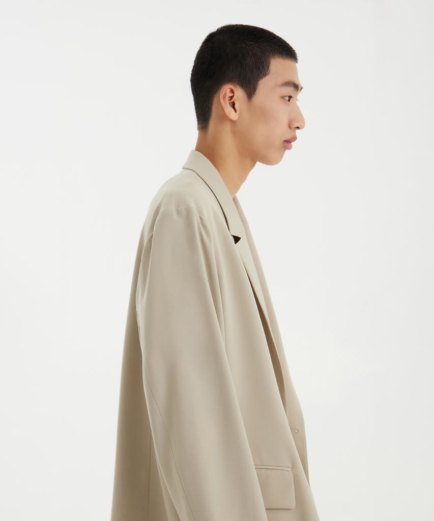 Youth Double Breasted Jacket - Light Beige