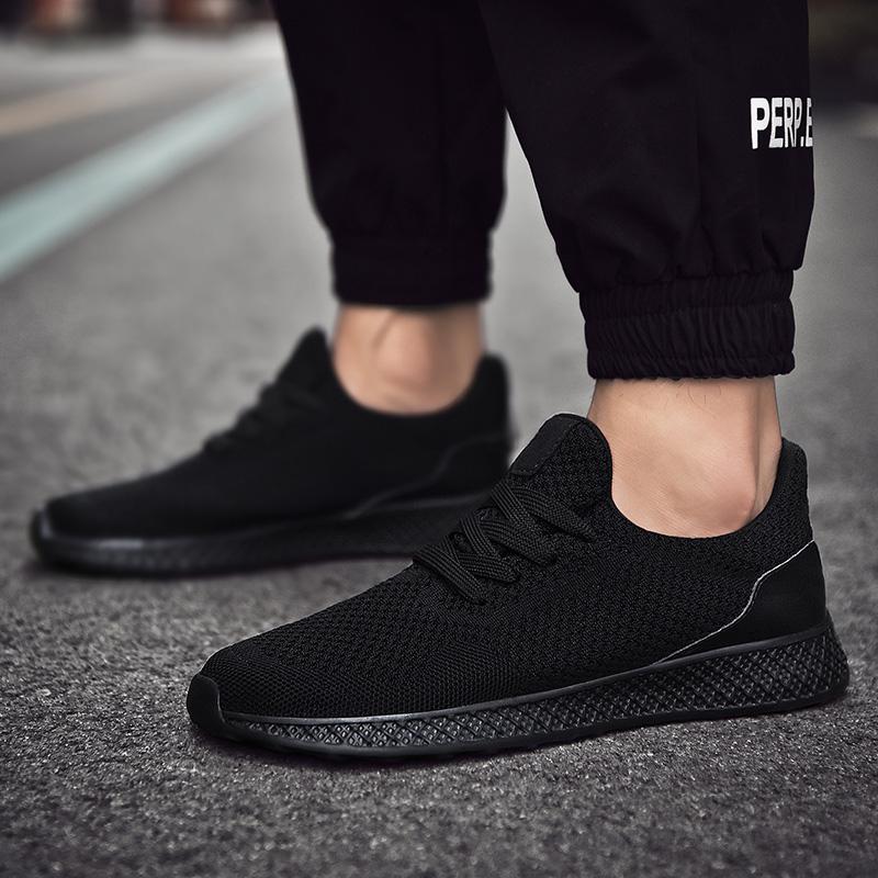 Fashion New Large Size Men's Fashion Flying Woven Sports Shoes Comfortable Sports Lightweight Anti-slip Wear High Quality Men's Shoes