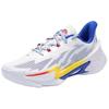 Under Armour CURRY SERIES 7 Fabric Abrasion Resistant Breathable Low top Basketball Shoes Unisex White Blue 3027983-100