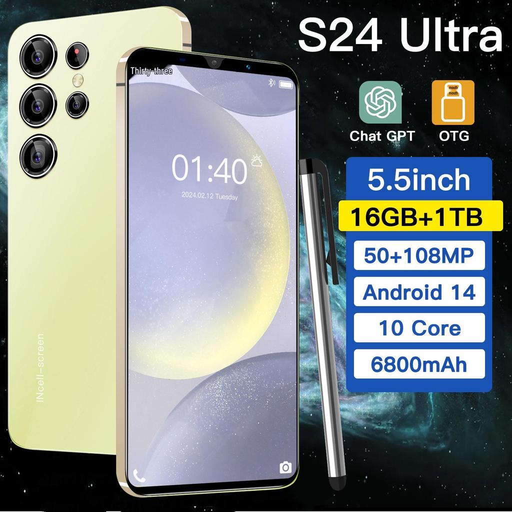 New S24 Ultra Smartphone 16GB+1TB, 5.5-Inch, Android.