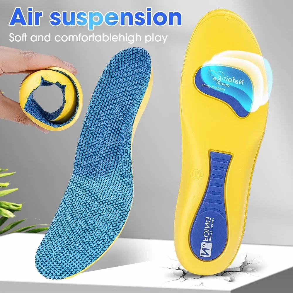 Sport Insoles for Shoes Sole Shock Absorption Deodorant Breathable Cushion Running Insoles for Feet Man Women Orthopedic Insoles