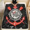 Corinthians Football Club,pattern Flannel Blanket, High quality Comfortable for All Seasons, Home Decor, Warmth and Comfort, Perfect for Gifts.