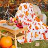 Inhand Fall Throw Blanket Halloween Pumpkin Autumn Plush Decor Fuzzy Picnic Blankets for Couch Sofa Chairs Cute Holiday for Gift