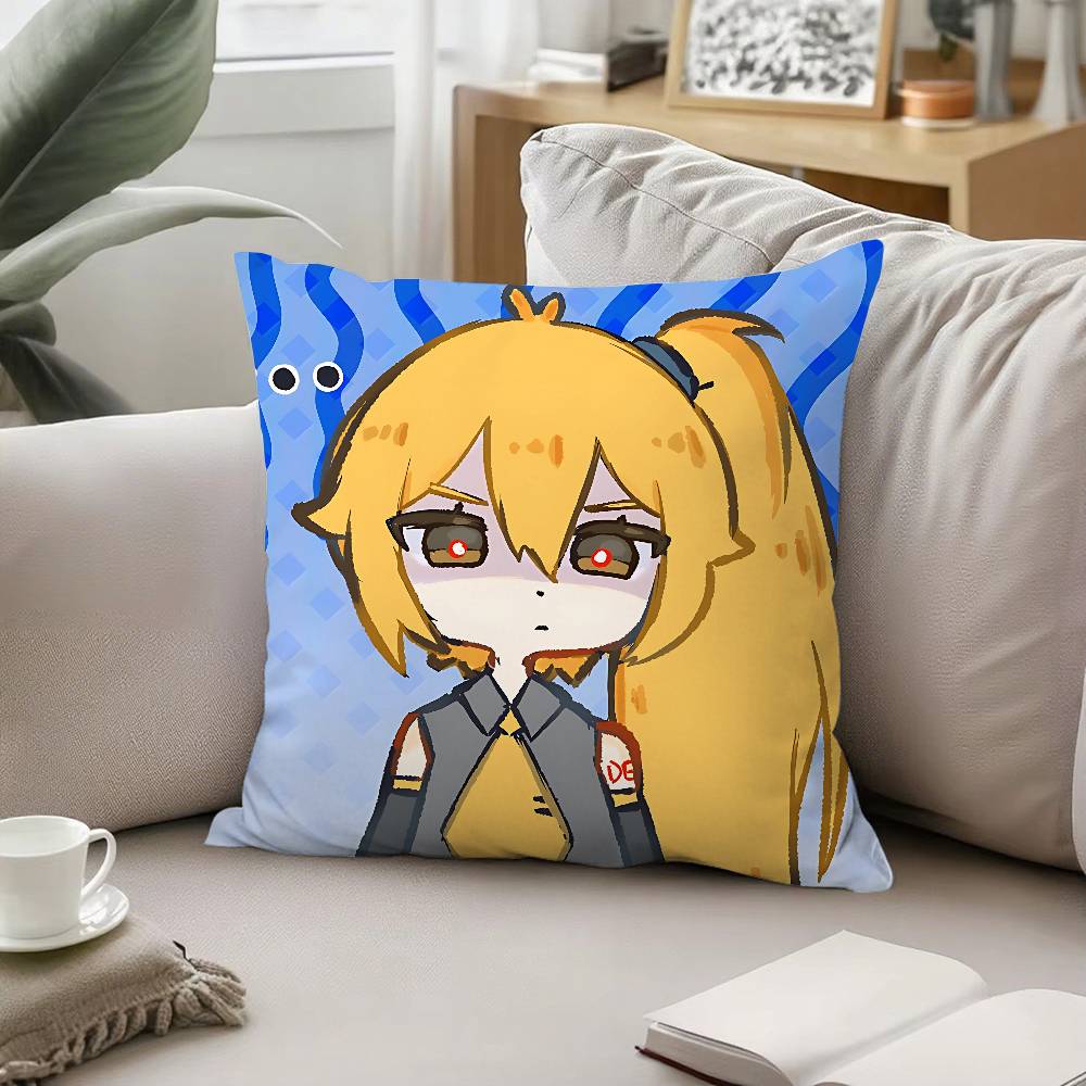 Cute Singer A-Akita Neru Pillow Case Cushion Cover Soft Cute Throw Pillow Case For Car Sofa Pillowcase Polyester With Zipper