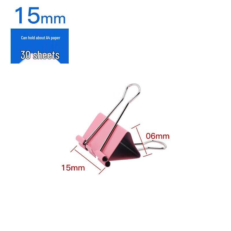 DL DINGLI Colored Metal Binder Clips