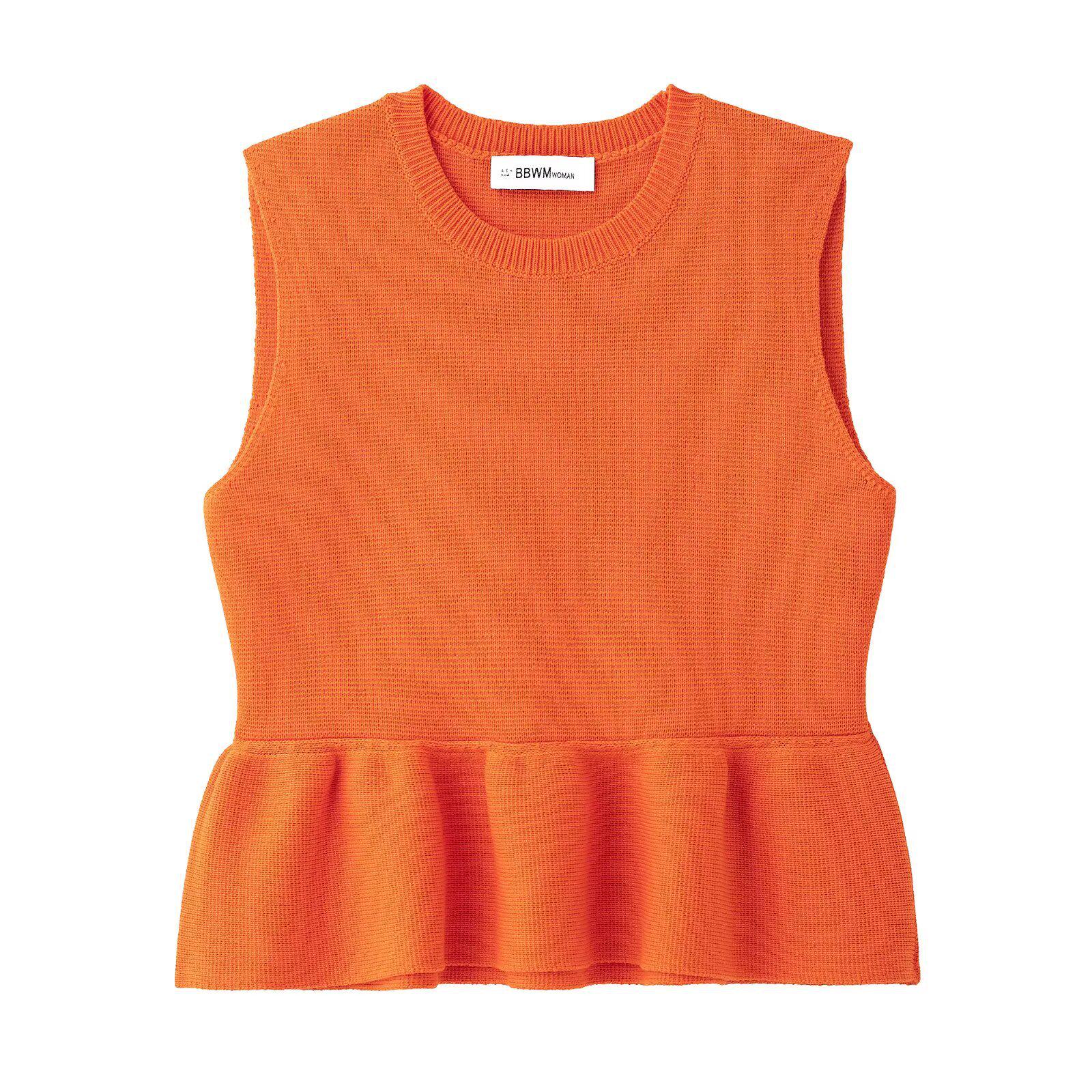 

2025 Spring Ruffle Knitted Sleeveless Top: Sweet & Versatile Small