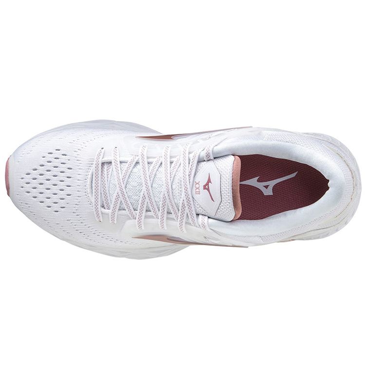 Mizuno Creation 22 Hollow Sole Cushioning Sports Low-Top Running Shoes Women Sneaker White Beige J1GD210175