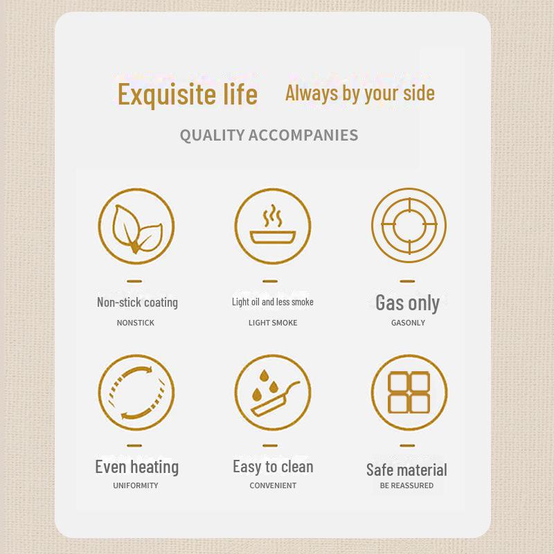 Household Aluminum Pancake & Egg Frying Pan - Versatile for Breakfast, Pizza, and More.