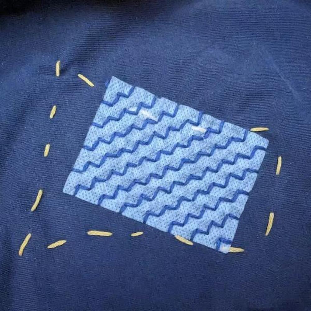 Vriendelijke Zichtbare Herstelset Met Sashiko Borduurboekje Borduurset Naaigereedschap Beginner