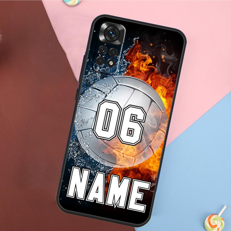 PERSONALIZED NUMBER Hockey BASKETBALL Case For Xiaomi Redmi Note 11 Pro 11S 8 9 12 10 Pro 10S 9S Redmi 10 12C 9C 10C Back Cover