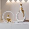 Abstract Figure Figurines, Luxury Home Decor, Living Room TV Cabinet, Wine Cabinet, Cabinet, Office, Study Decoration