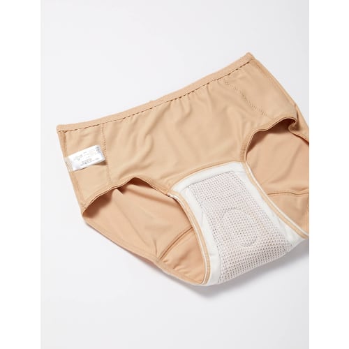 Chikas Salaffy Plus Cloth Sanitary Panties, Daytime Use, Side Lace, Integrated Sanitary Pad, Women's Sanitary Panties, Period Underwear, Breathable, L