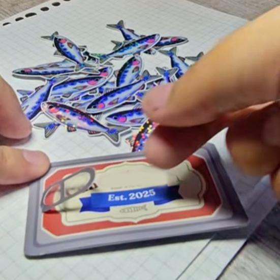 Sardines In Can Sticker Dark Humor Funny Bumper Die-Cut Sticker for Water Bottles Laptop Phone Car Ski Helmet Phone Case Decor