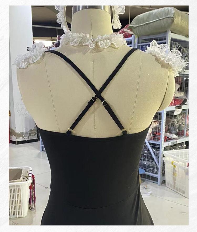 Plus Size See-Through Maid Lingerie with Quick Release Feature