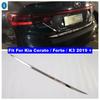 Car Rear Trunk Lid Cover Tailgate Trim Door Molding Boot Garnish Bezel Cover Accessories For Kia Forte / Cerato / K3  -