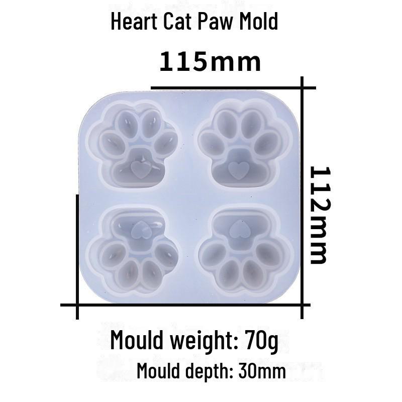 DIY Pazur kota silikonowa forma do robienia kolczyków i breloków