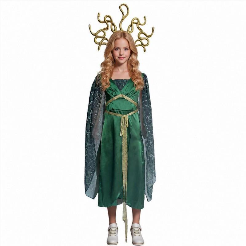 Halloweenský kostým Řecká mytologie Medúza Cosplay šaty Dámské Dívčí Scénické vystoupení