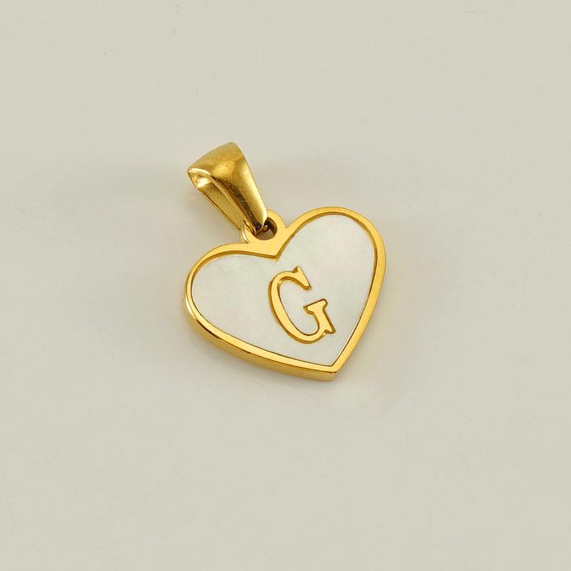 High-Quality Stainless Steel Heart Letter Pendant Necklace - Trendy Ins Style Clavicle Chain
