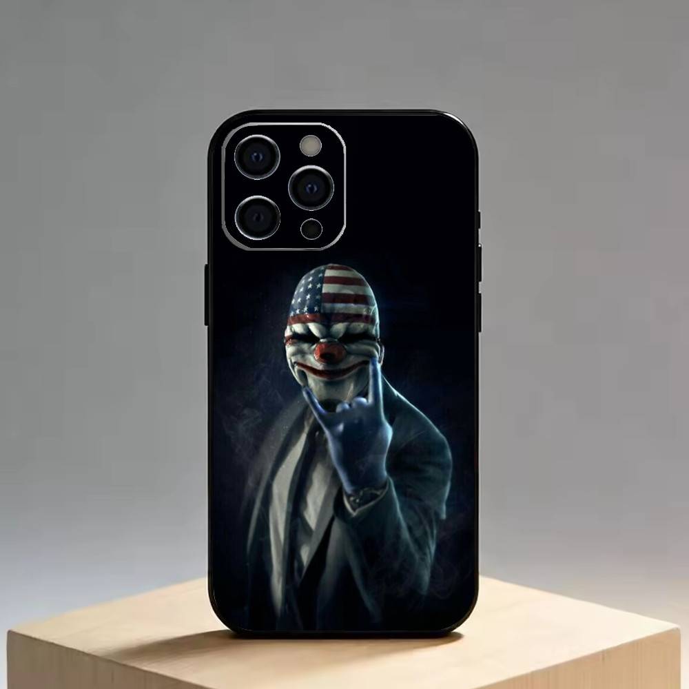 Payday   Phone Case For iPhone 17,16,15,14,13,12,11 Plus,Pro Max,XS,Soft Silicone Black Cover