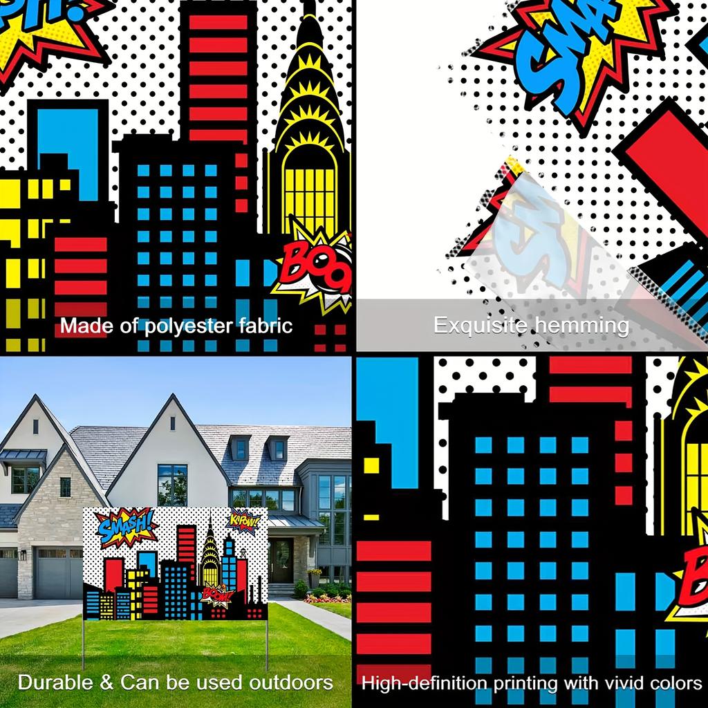 1 item, skyline architecture, city prosperity party photo background, children's photo booth studio props
