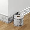 Gerollte selbstklebende Sockelleisten-Zierleiste - Kollisionssicher, wasserdicht, Wand-Taillenband-Aufkleber für Wohnzimmer, Schlafzimmer, Heimdekoration