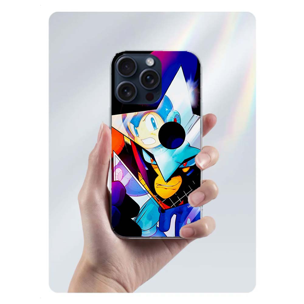 

Game M-Megaman R-Rockman Clear Phone Case For Iphone 17 Air 16 Pro Max 15 Pro 14 Plus 17E 16E 11 13 12 Mini Cover Cases Fundas C iPhone14 Pro(13 Pro)
