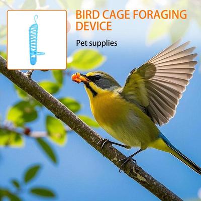 Millet Container for Cage Bird Hollow Basket Millet Holder Toy Hook Design Pet Supplies for Budgies Lovebirds Medium Parrots