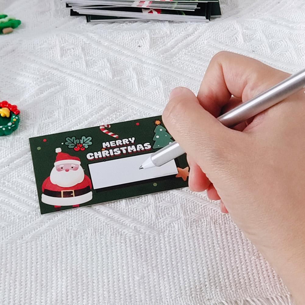 30Pcs Christmas Scratch Off Cards Santa Claus Tree Design Party Favors DIY Games Supplies Gift Vouchers Festive Activity Cards