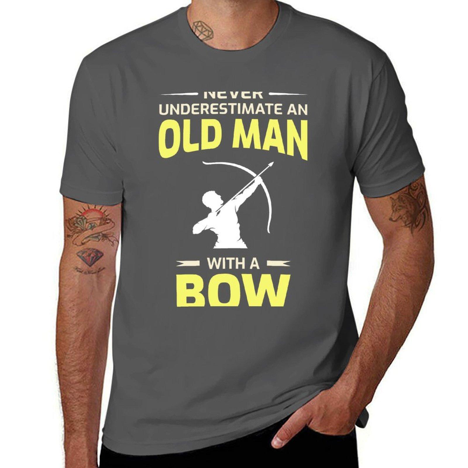

Archery Funny Sayings Bow Arrow Archer Old Man Gift T-Shirt t shirts for man slim fit men t shirt cotton 100% T-Shirt 4XL