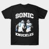 Camiseta Masculina Estampa Preta Detroit Lions - Sonic &Amp; Camiseta de Algodão com Estampa em Papel de Transferência Sem Corte Knuckles