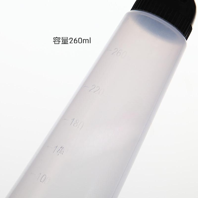 1PC 120ml 160ml 260ml Professional Hair Dye Applicator Brush Dispensing Salon Empty Plastic Hair Coloring Dry Washing Bottle