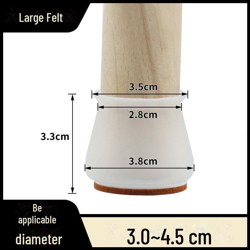 Silicone Wear-Resistant Chair & Table Leg Covers - Thickened, Anti-Fall Foot Pads