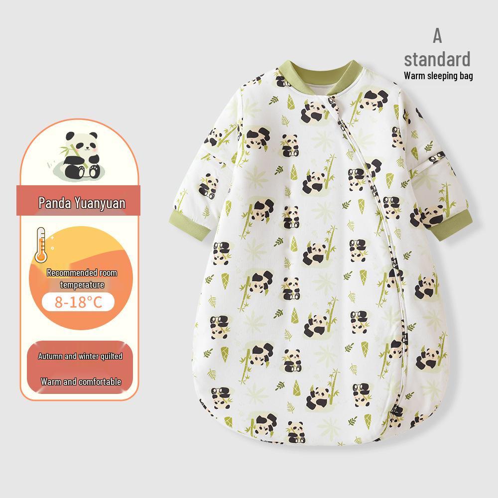 Four Seasons Baby Sleeping Bag - Anti-Kick & Anti-Startle, One-Piece for Newborns & Children, Spring & Autumn, Winter Style