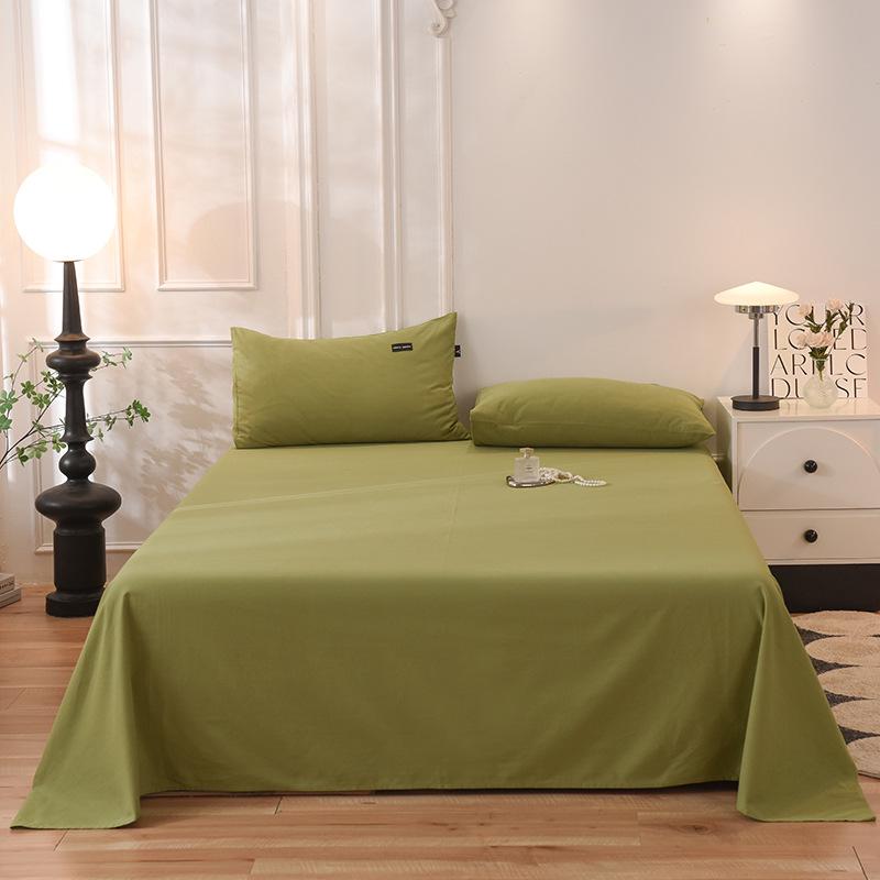 Class A 100% Xinjiang Cotton Brushed Pure Cotton Bed Sheet for Double XL Beds, All-Season, Household.