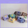 Adorable Korean Style Floral Print Canvas Snack Bag For Kids Summer Outings