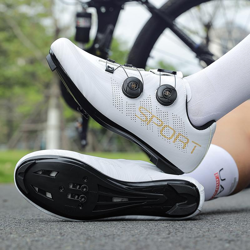 Professional Men Cycling Shoes Breathable Hard-Soled Booster Road Cycling Lock Shoes Women SPD Road Cycling Competition Shoes