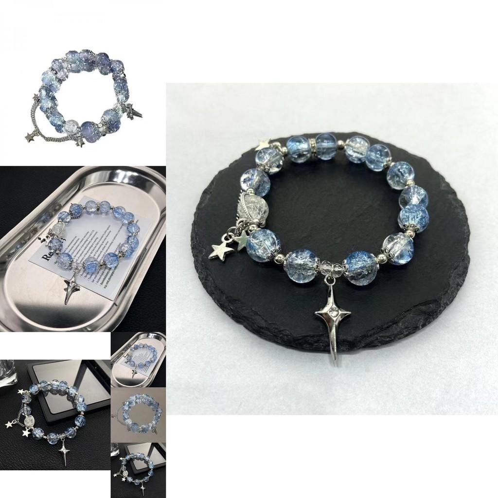 Exquisite Butterfly Pendant Handmade Glass Beaded Bracelet For Women Unique Design