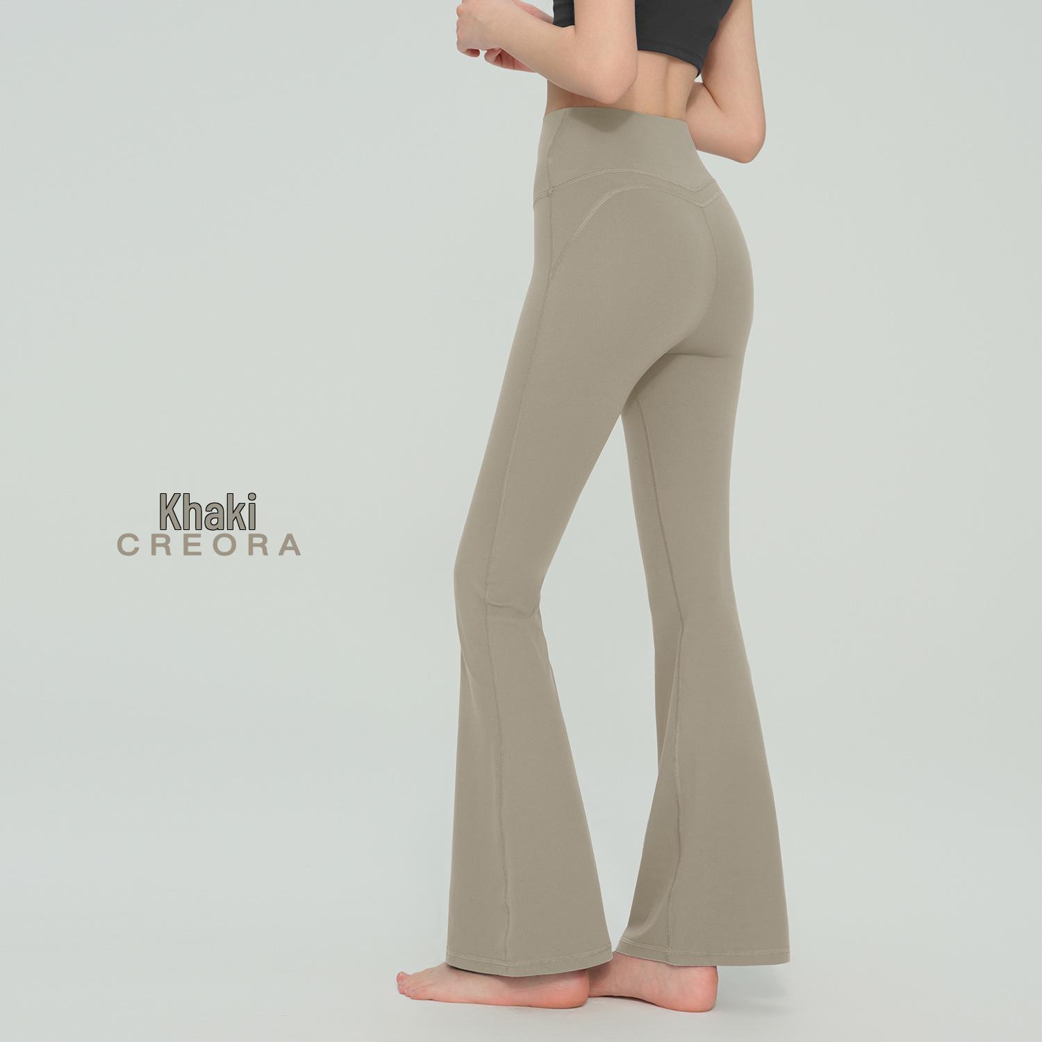 

High-Waisted Bell Bottom Butt-Lifting Yoga Pants for Dance and Fitness M/6