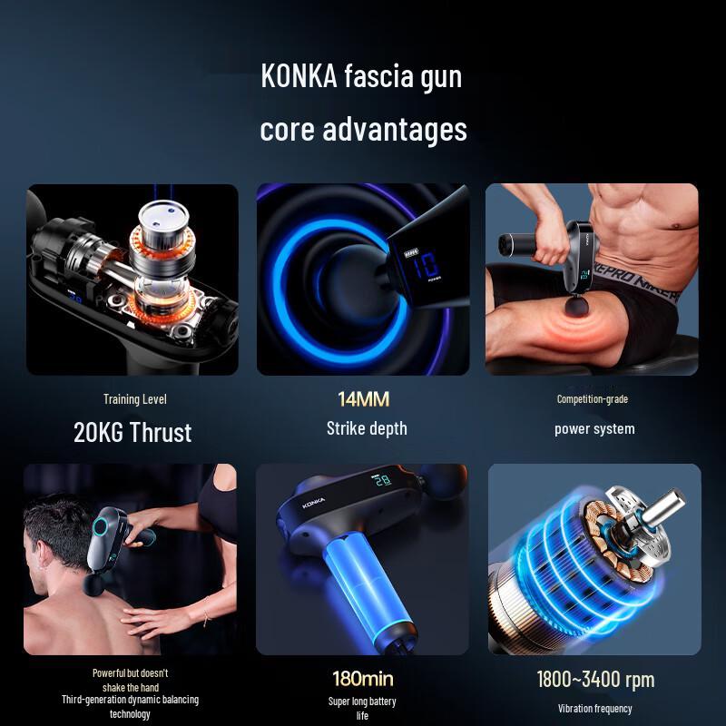 Konka Professional Percussion Massage Gun CN plug (adapter included)