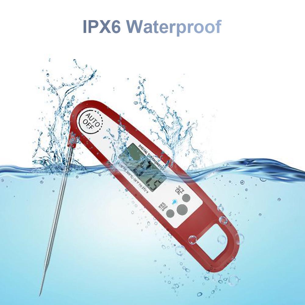 Instant Reading Food Thermometer Waterproof Electronic BBQ Thermometer Kitchen Thermometer Food Meat Thermometer