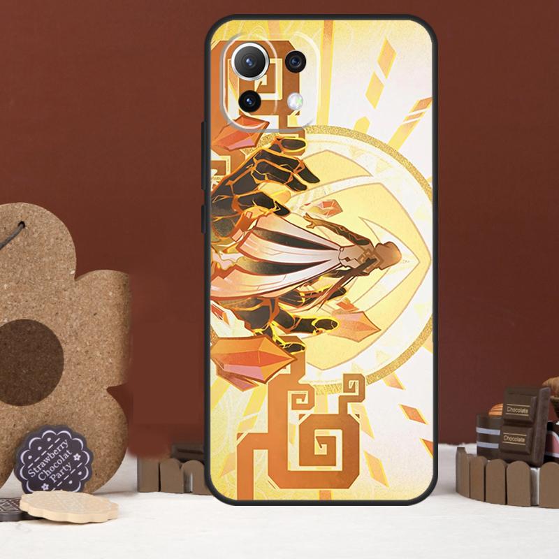 zhongli genshin impact Case For Xiaomi 14 15 Ultra 15T 14T 13T 17 Pro Max POCO X7 Pro X5 X6 F5 F6 F7 F8 Ultra Cover