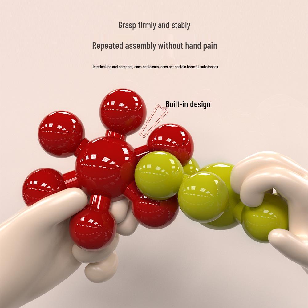3D Stereo Plum Blossom Building Blocks – Rotating Snowflake Interlocking Educational Toys for Children